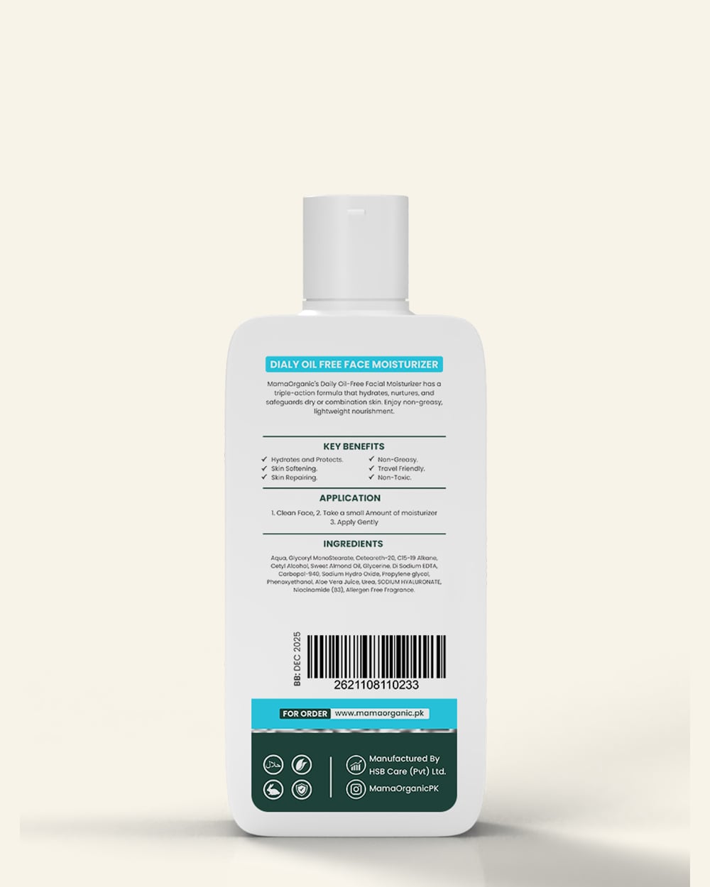 Daily Oil Free Facial Moisturizer 80ml in Pakistan