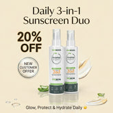 3 in 1 Daily Sunscreen - 80ml Duo SPF 50 PA+++ For Sun Protection & Skin Brightening