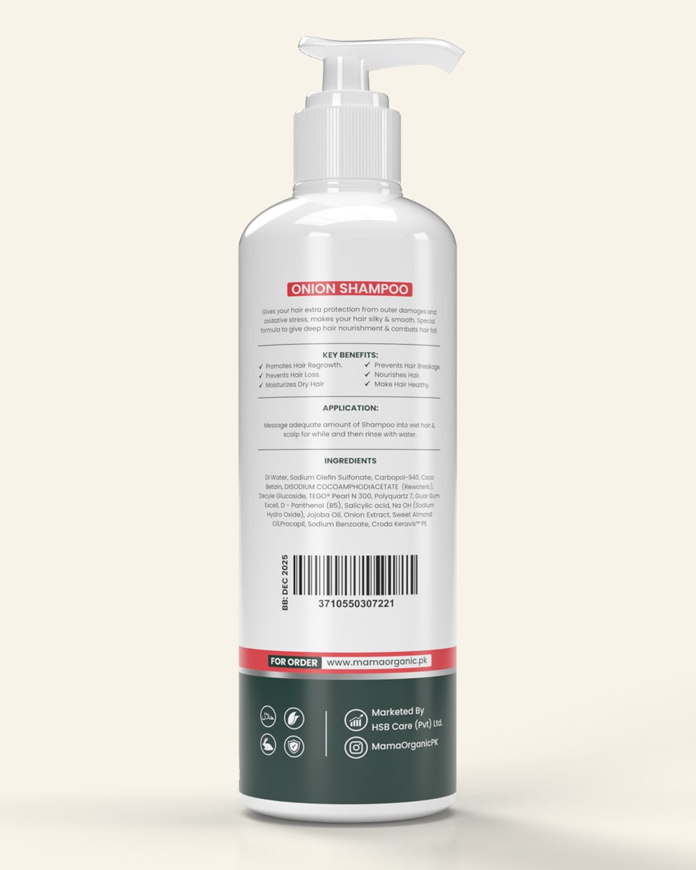 Onion Hair Shampoo 450ml in Pakistan