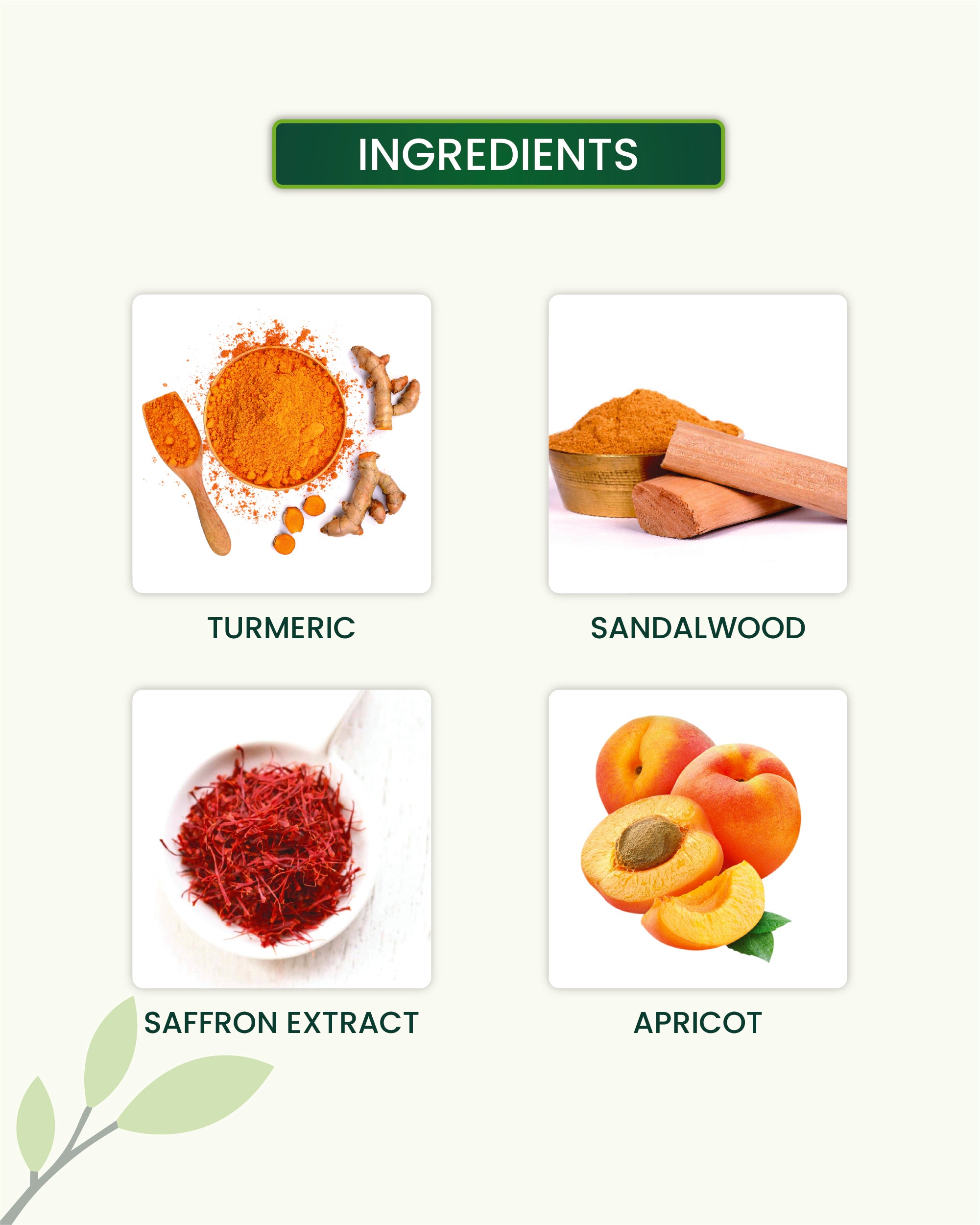 Ubtan Face Scrub Key Ingredients