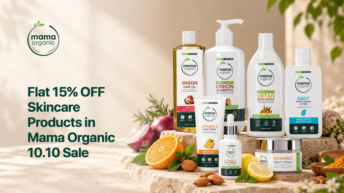 Flat 15% OFF Skincare Products in Mama Organic 10.10 Sale