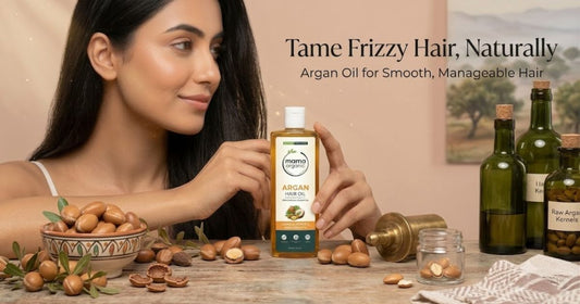 Tame Frizzy Hair Naturally with Mama Organic Argan Hair Oil