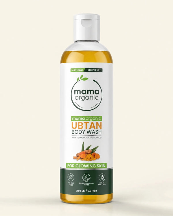 Ubtan Body Wash 250ml for Deep Cleansing Glowing Skin with Turmeric, Sandalwood, Saffron & Aloe Vera