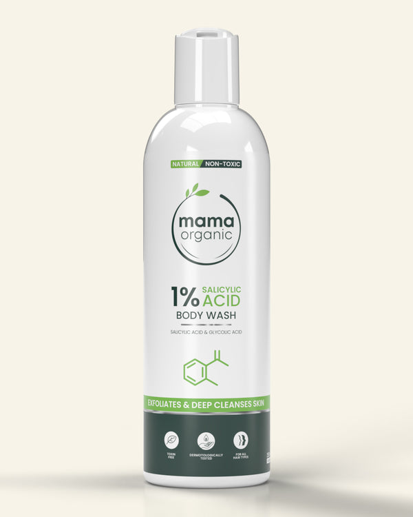 1% Salicylic Acid Body Wash - 250ml For Exfoliates & Deep Cleanses Skin (Gel Base)