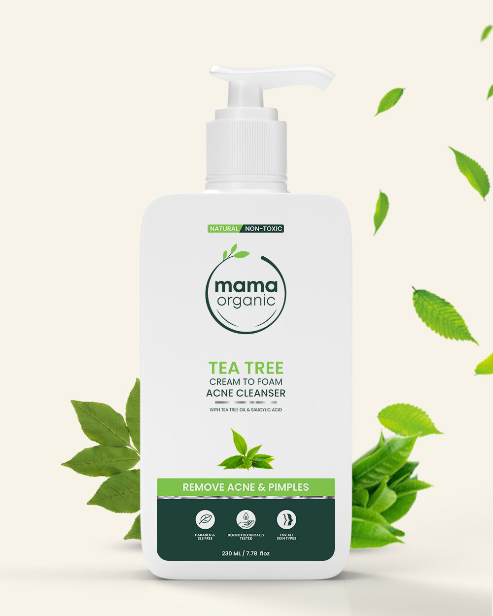 Best Tea Tree Cream to Foam Acne Cleanser 230ml