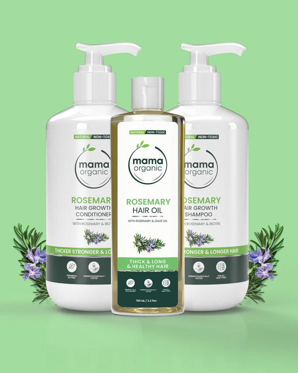 Rosemary Hair Growth Kit | Oil 100ml + Shampoo 250ml + Conditioner 250ml