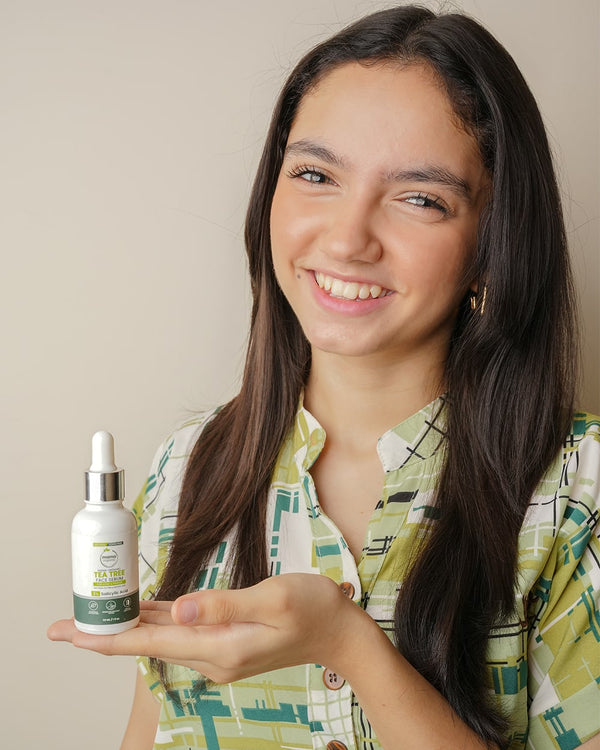 Tea Tree Face Serum - 30ml For Acne & Pimples With Neem, Tea Tree & Salicylic Acid