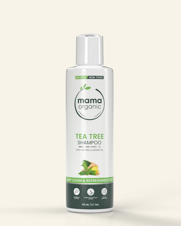 Tea Tree Shampoo - 150ml For Deep Clean & Refresh Scalp With Tea Tree & Ginger Oil