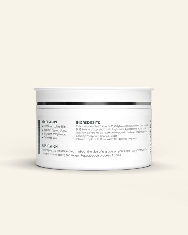 Ubtan Massage Cream - 100g For Gently Exfoliating - Natural & Non Toxic