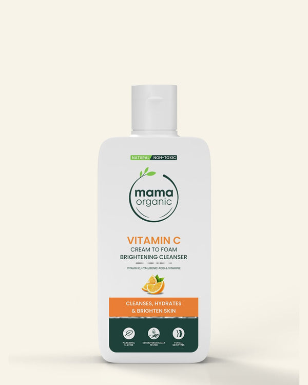 Vitamin C Cream to Foam Facial Cleanser - 80ml For Hydrates & Brighten Skin