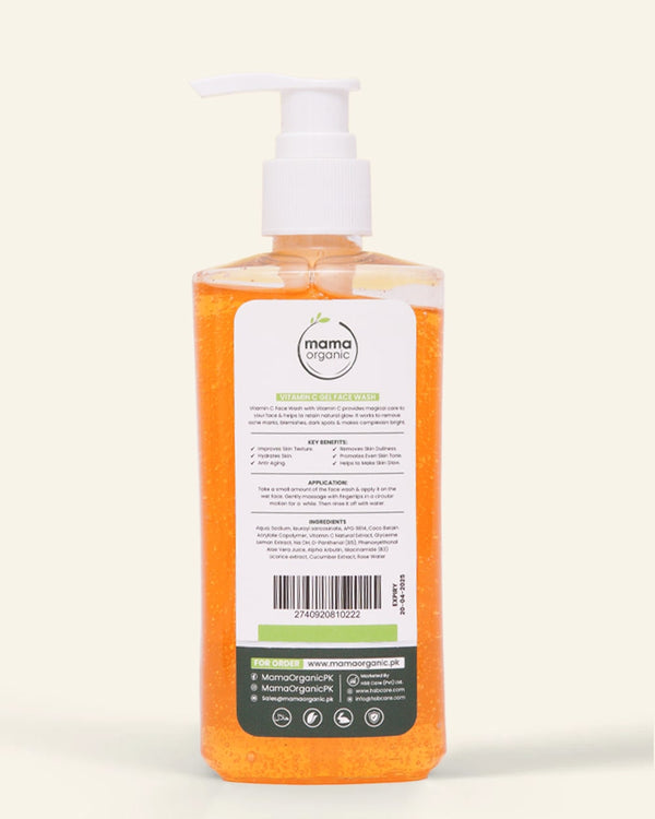 Vitamin C Face Wash - 200ml For Bright & Radiant Skin With Vitamin C & Lemon ( Gel Base )