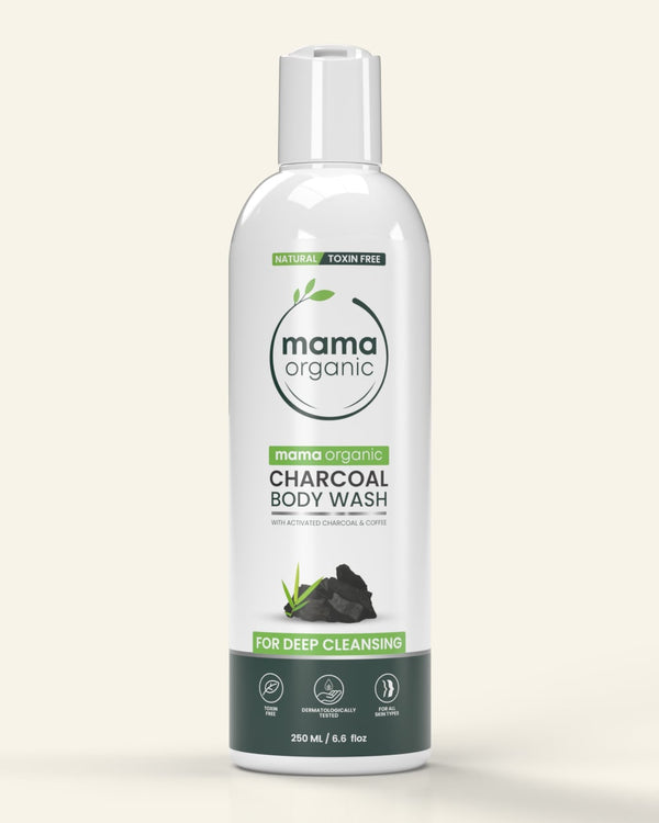 Activated Charcoal Body Wash - 250ml For Deep Cleansing with Activated Charcoal & Coffee