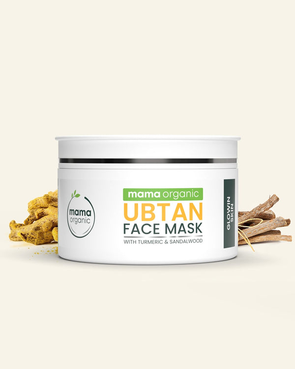 Ubtan Face Mask - 100g For Glowing Skin with Turmeric & Sandalwood - Natural & Toxin Free