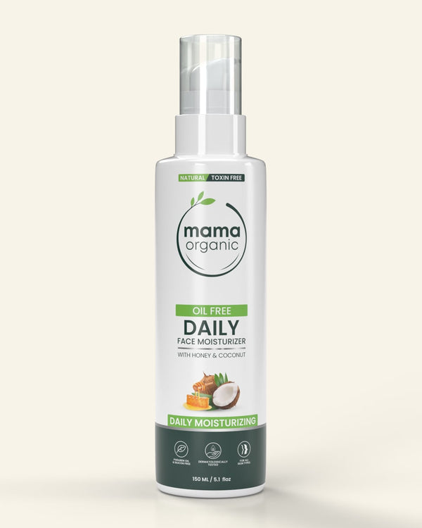 Daily Oil Free Face Moisturizer - 150ml For Daily Moisturizing with Honey & Coconut