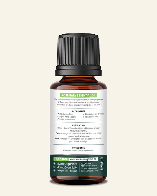 Rosemary Essential Oil - 20ml For Stimulates Hair Growth