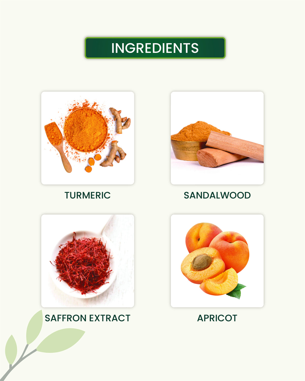 Ubtan Face Scrub Key Ingredients